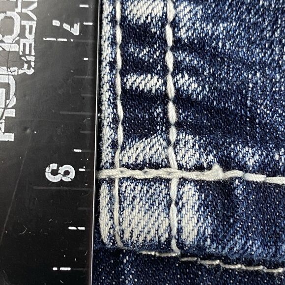 ND Weekend Denim Shorts Womens 24W Blue Embroidered Pockets Summer Boho Chic - Picture 5 of 15